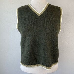 Vintage Nuggets Wool V-Neck Sweater Vest Size M EUC